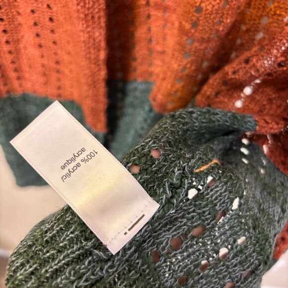 NWT Maurice’s Colorblock Striped Open Knit Cardigan Sweater XS - Picture 6 of 6